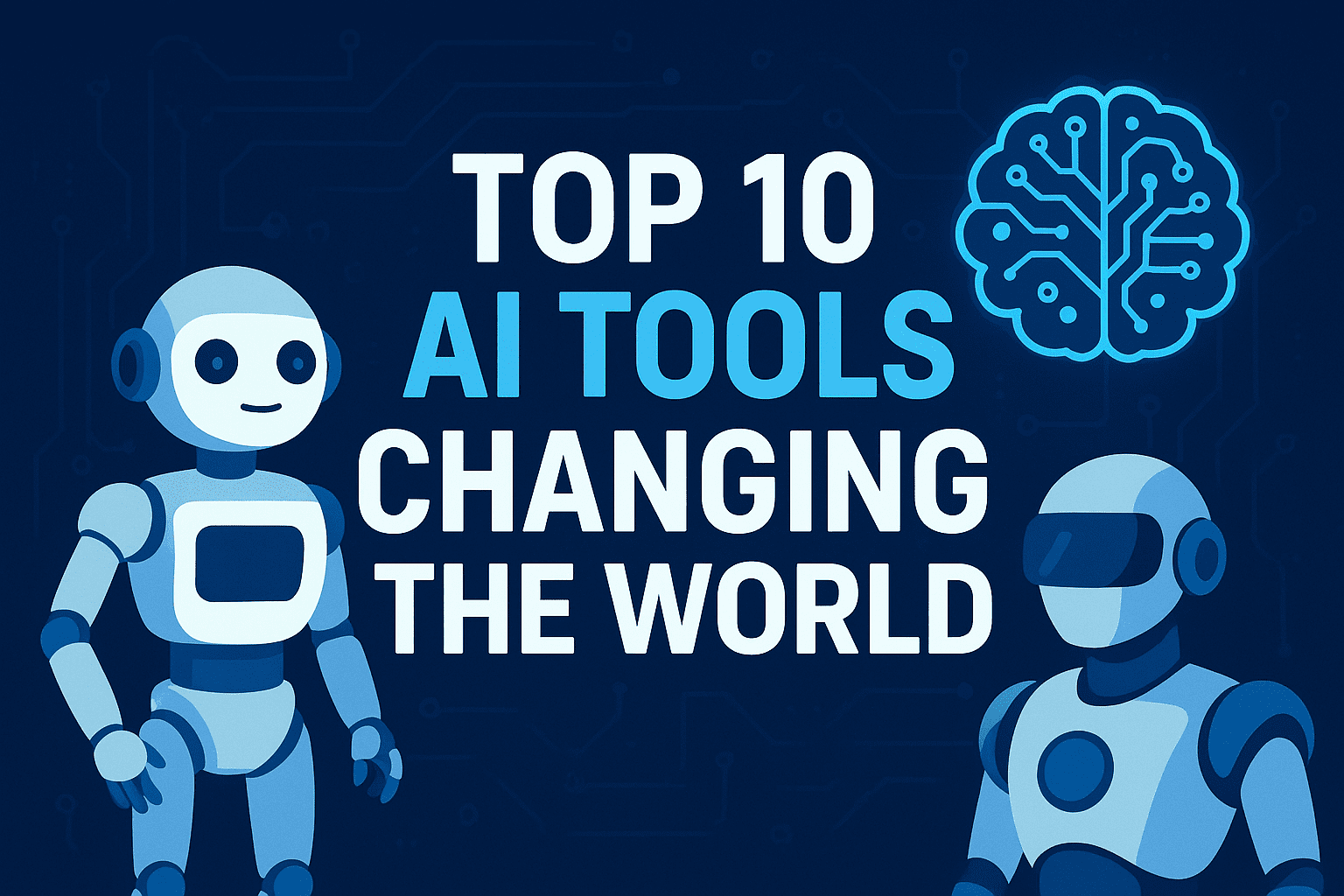 Top 10 AI Tools Changing the World