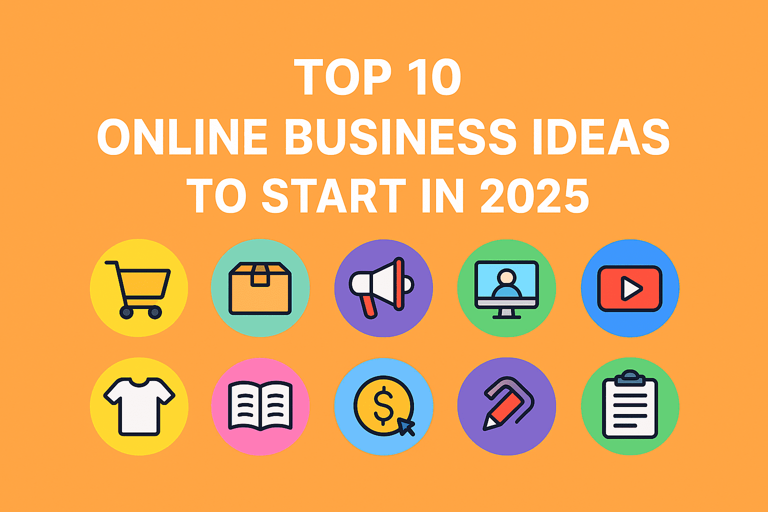 Top 10 Online Business Ideas to Start in 2025