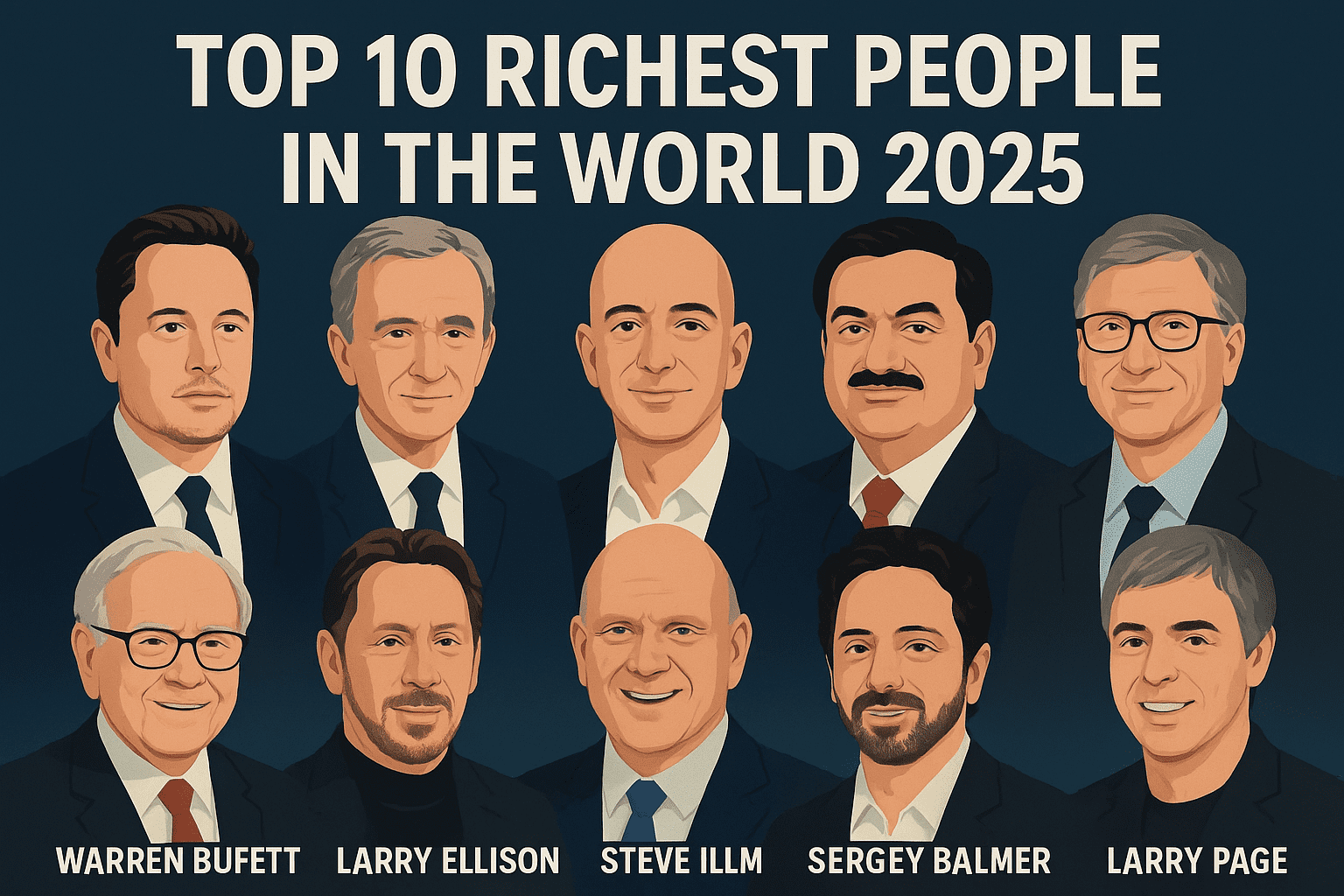 Top 10 Richest People in the World in 2025
